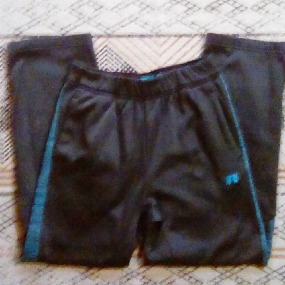 Russel Athletic Pants gray with blue side stripes